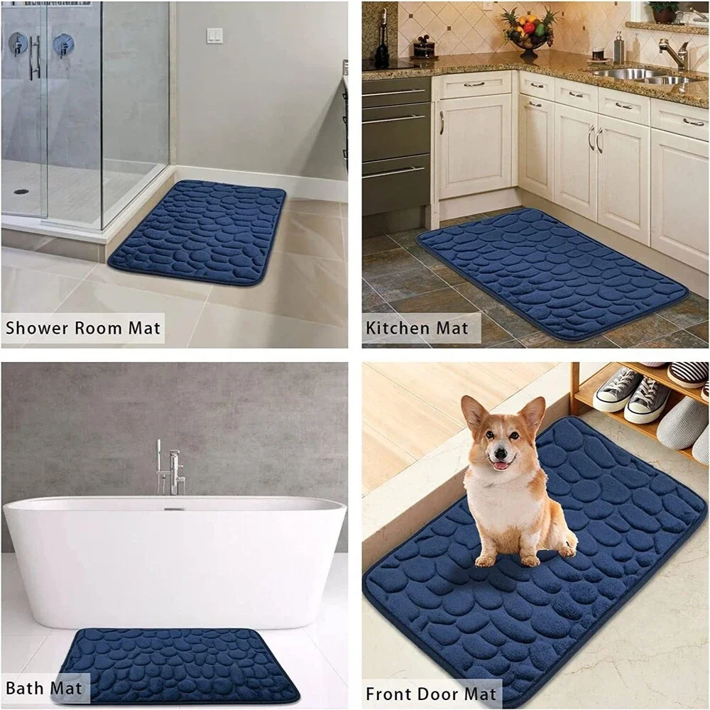 Bathroom Rugs Memory Foam Bath Mats for Bathroom Floor Mats 20